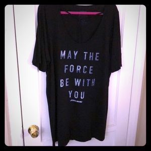 Torrid Star Wars 3x Navy & light blue tunic shirt